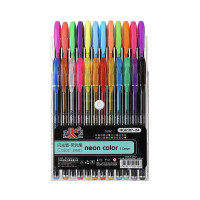 Набір гелевих ручок «HG-6107», 24 кольори, з блискітками та пастельними відтінками для творчості