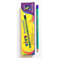 Чорнографітний гнучкий олівець VIVO PC-18008 2HB з гумкою, професійний, для креслення та навчання