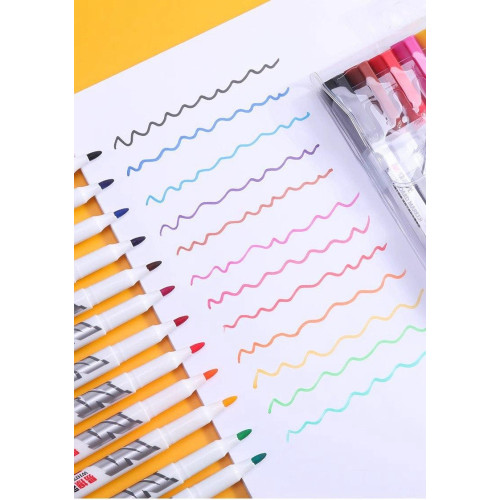 Набір маркерів для білих дощок 8 кольорів (3-5 мм) – сухостиральні, круглий наконечник, для офісу, школи та презентацій-2