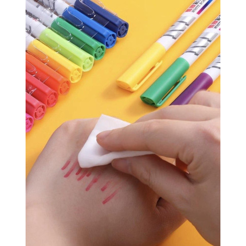 Набір маркерів для білих дощок 8 кольорів (3-5 мм) – сухостиральні, круглий наконечник, для офісу, школи та презентацій-3