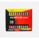 Набір акрилових фарб Artist 36 кольорів по 20мл | Професійні фарби для малювання | Акрил у тюбиках