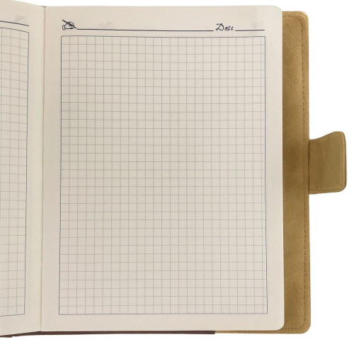 Блокнот-щоденник А5, 112 аркушів, магнітна застібка, для планування.-1