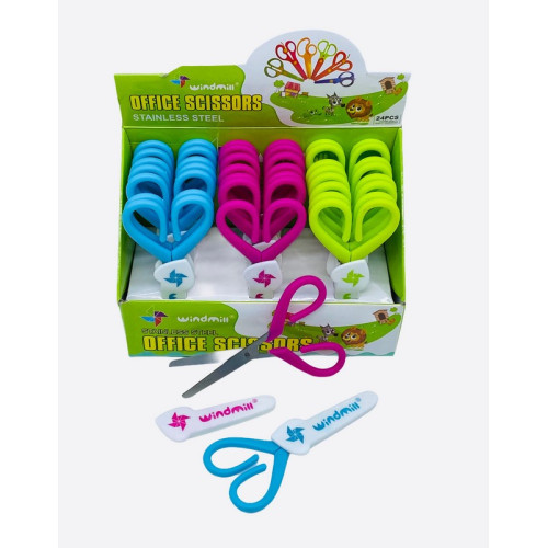 Ножиці з закругленим лезом 50 мм з футляром – безпечні ножиці для паперу