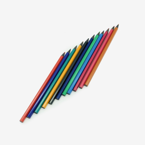 Кольорові олівці Leoonardo пластикові – набір 12 кольорів для малювання, шкільні та художні-1