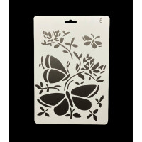 «Трафарет А4 пластиковый (арт. 5), для творчества, рисования и декора»