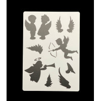 Трафарет пластиковый А5  – универсальный шаблон для рисования, черчения и творчества