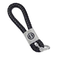 Брелок для ключів Opel, шкіряна косичка, металевий, автомобільний, сувенірний, подарунковий аксесуар