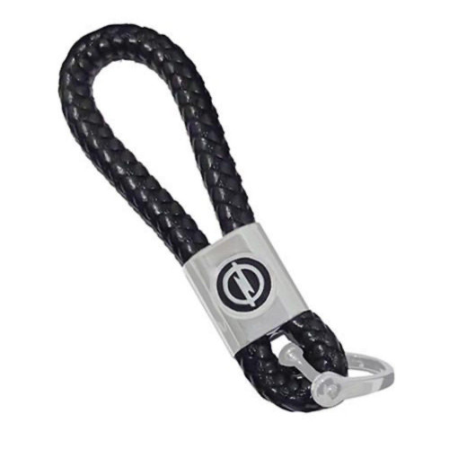 Брелок для ключів Opel, шкіряна косичка, металевий, автомобільний, сувенірний, подарунковий аксесуар