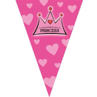 Гирлянда растяжка «Happy Birthday» розовая, 2.5 метра, для украшения праздника