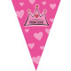 Гірлянда розтяжка «Happy Birthday» рожева, 2.5 метра, для прикрашання свята