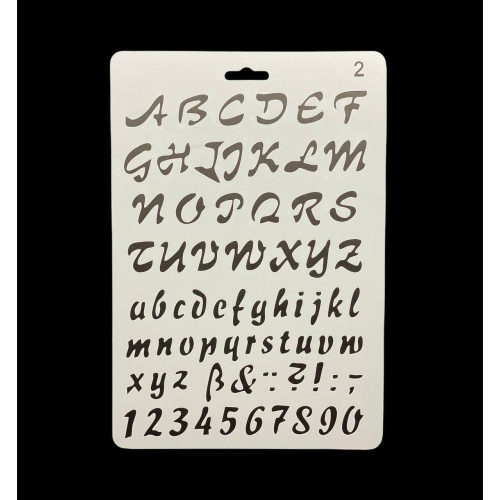 «Трафарет А4 пластиковий (арт. 18), для творчості, малювання та декору»