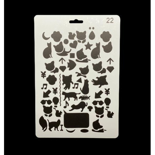 «Трафарет А4 пластиковий (арт. 18), для творчості, малювання та декору»