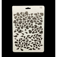 «Трафарет А4 пластиковий (арт. 18), для творчості, малювання та декору»