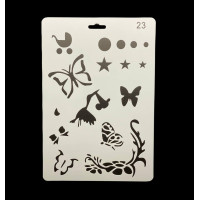 «Трафарет А4 пластиковий (арт. 18), для творчості, малювання та декору»