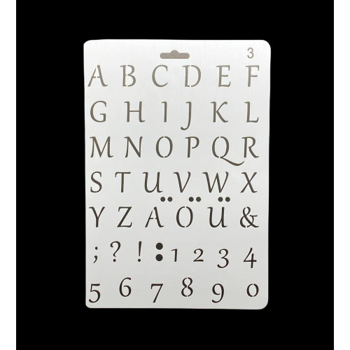 «Трафарет А4 пластиковий (арт. 18), для творчості, малювання та декору»