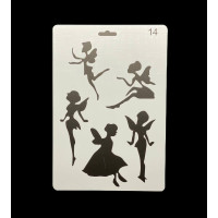 «Трафарет А4 пластиковий (арт. 18), для творчості, малювання та декору»