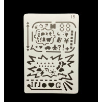 «Трафарет А4 пластиковий (арт. 18), для творчості, малювання та декору»