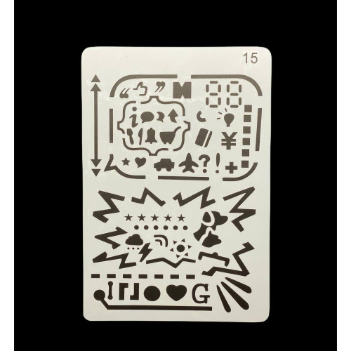 «Трафарет А4 пластиковий (арт. 18), для творчості, малювання та декору»