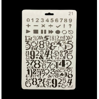 «Трафарет А4 пластиковий (арт. 18), для творчості, малювання та декору»