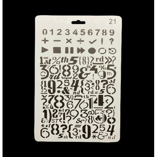 «Трафарет А4 пластиковий (арт. 18), для творчості, малювання та декору»