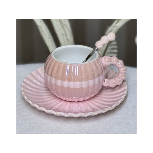 Чайная пара 220 мл с блюдцем, 4 дизайна на выбор-3