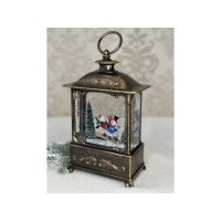 Новогодний фонарик с автоподдувом и музыкой, 23 см, питание: USB/батарейки