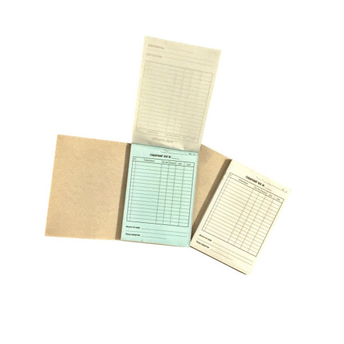 Товарний чек А6 самокопіювальний 100арк, CB/CF, для касових апаратів, блок чеків