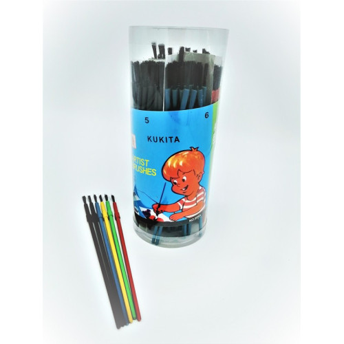Набор кистей KUKITA синтетика – для рисования и клея, 72шт, разные размеры