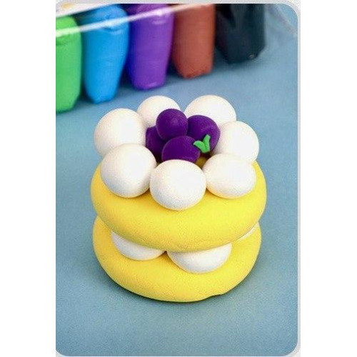 Легкий пластилін повітряний модулін 24 кольори по 13 г, для ліплення та виробів, нетоксичний-2