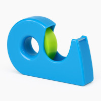 Диспенсер з клейкою стрічкою пластиковий, настільний, компактний, 100×55×25 мм