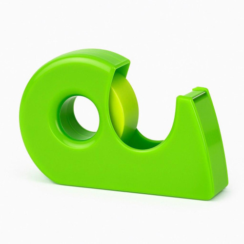 Диспенсер з клейкою стрічкою пластиковий, настільний, компактний, 100×55×25 мм