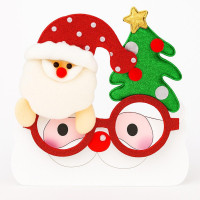 Новогодние очки с Сантой и Ёлочкой для вечеринок и детских праздников
