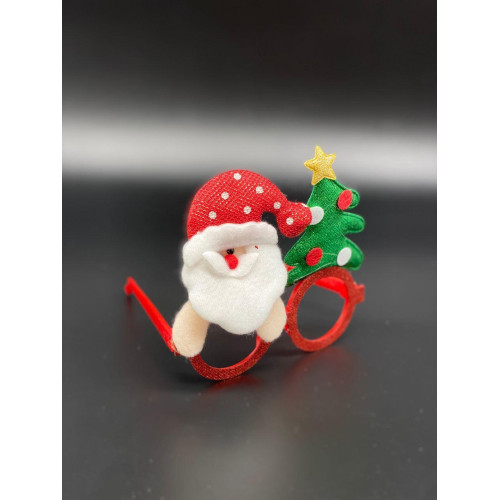 Новорічні окуляри з Сантою та Ялинкою для вечірок та дитячих свят-1