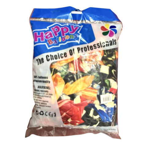 Повітряні кулі латексні рожеві, агат/мармур, 2,8 г, 12