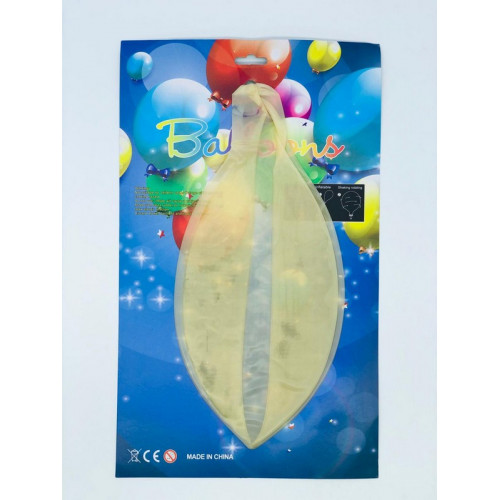 Шар воздушный латексный прозрачный "BALLON" 27г. 36 дюйма(91 см ) (9057-6, 1/600/12)