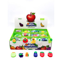 Прищепка пласт фрукты ,овощи  3см,  1/2880/72