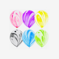 Шары воздушные латексные агат, мрамор,2,8г,12д (2103-278) 1/100/1