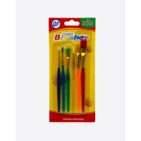 Кисти для рисования исскуств ворс YM-006 6шт в наборе пласт ручка 1/600/1