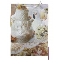 Пакет свадебный подарочный "Wedding" (608-18, 1/600/12, 31,9*39,5см Пакет свадебный подарочный "Wedding" (608-18, 1/600/12, 31,9*39,5см