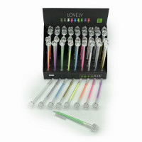 Ручка гелевая "Lovely cats" (8090-2, 1/1800/45, цвет чернил синий)