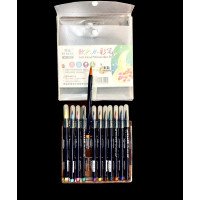 Фломастер акварель с мягким наконечником -кисть  в МК-2017-12 (2103-25) 1/120/30/1