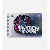 Скечбук для малюваня А5 - 20 аркушів (ватман 200г\м2)  пружина Скечбук для малюваня А5 - 20 аркушів (ватман 200г\м2)  пружина