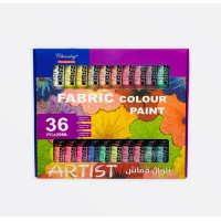 Фарба для тканини  Набір 36 кольорів по 20 мл у тюбиках ARTIST 1/12