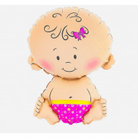Шар фольгированый "Small baby girl" Малыш девочка 20*24см  (99036-18-2, 1/5000/50) Шар фольгированый "Small baby girl" Малыш девочка 20*24см  (99036-18-2, 1/5000/50)