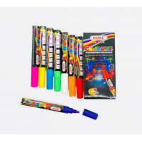 Набір  маркерів DUOLE 8 кольорів по стеклу и белой дошці 