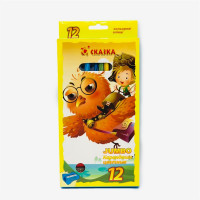 Карандаши цветные"Сказка Jumbo"12цв с точилкой 1/144/6