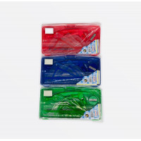 Готовальня пластик 9801 цвет микс  (2103-3301)1/144/12