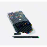 Набор фломастер FINELINER 0.4mm линеров на 801-24цв (508-9) 1/108/1