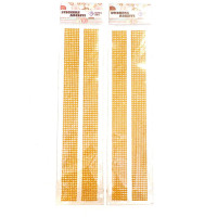 Наклейка стразы мелкий жемчунг золотый 12038-7 1лент 2,5*2*27,5см 1/3000/12