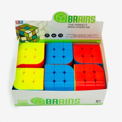 Кубик Рубіка 3х3 Brains, 5.5 см, із закругленими кутами, гладкий механізм-1